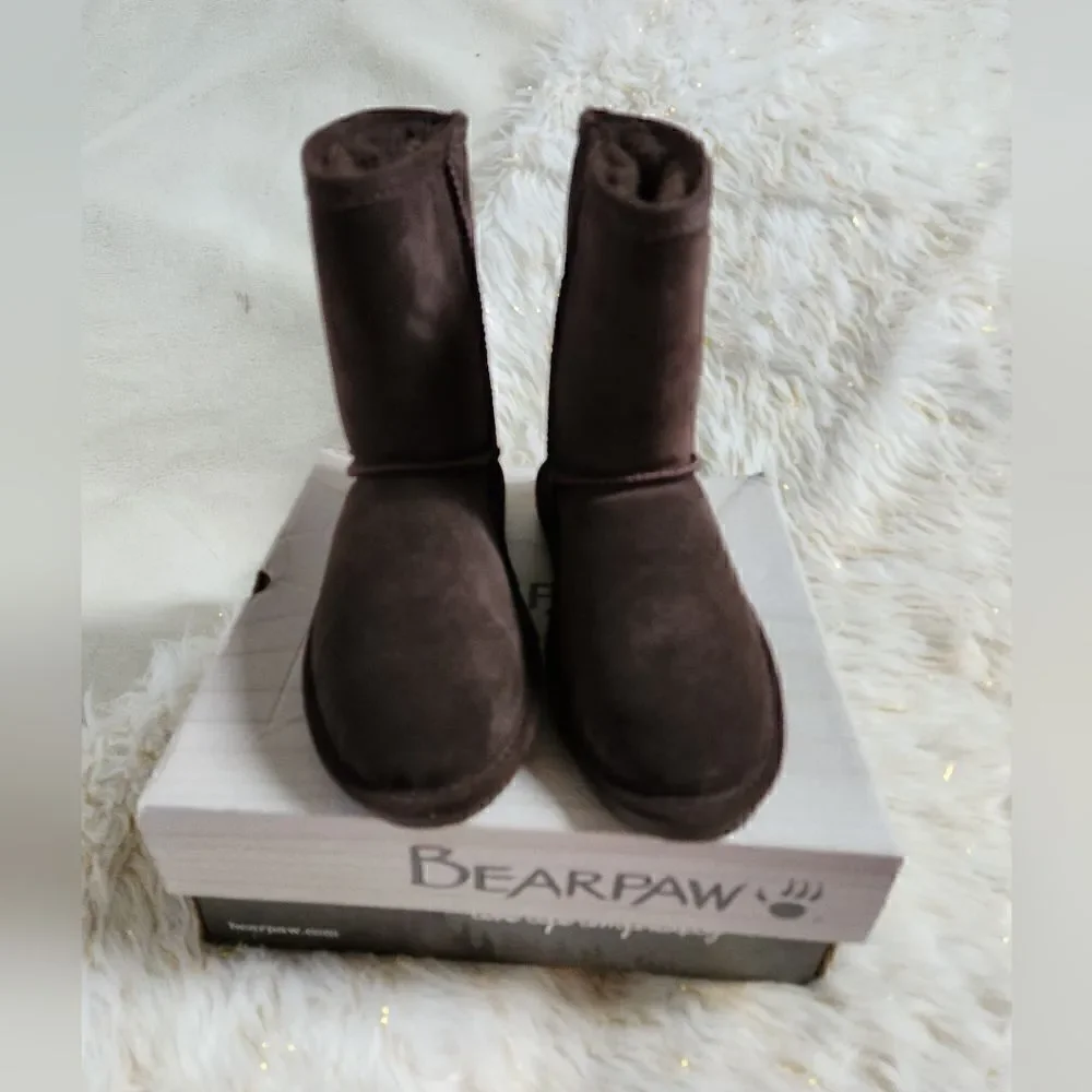 BEARPAW Emma Tall Youth Boots Size 4